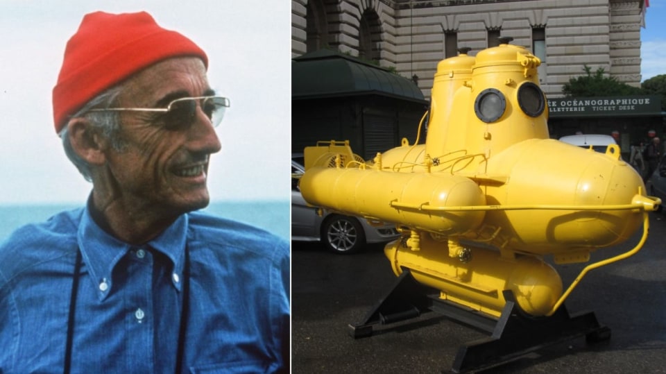 Jacques-Yves Cousteau a jeho slavná žlutá ponorka